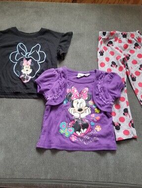 Disney Minnie Mouse Girls Tee And Pants Bundle Size 4
